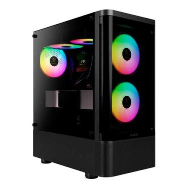 Imagem de Gabinete Gamer Gamdias Talos E3 CG - Vidro Temperado - 3 Coolers ARGB 