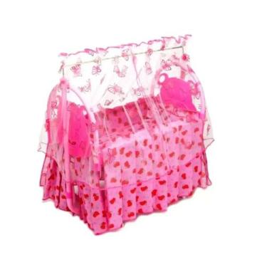 Imagem de Berço P/ Boneca Meu Sonho Rosa Brinq. Oliveira - Brinquedos Oliveira