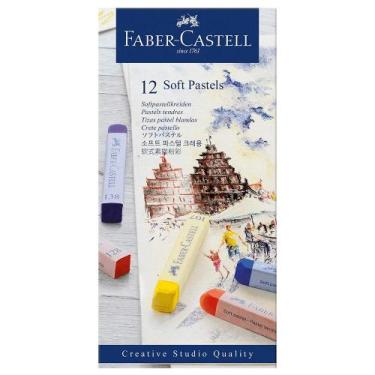 Imagem de Giz Pastel Seco Longo Creative Studio 12 Cores - Faber Castell - Faber