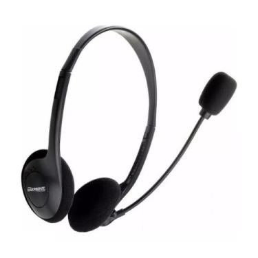 Imagem de Fone de ouvido com microfone padrão preto 60231-4 - Maxprint