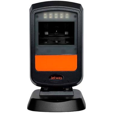 Imagem de Leitor de Codigo de Barras Semi Fixo 1D e 2D JL-500 USB CMOS Leitura Omnidirecional Auto Sense Preto Jetway
