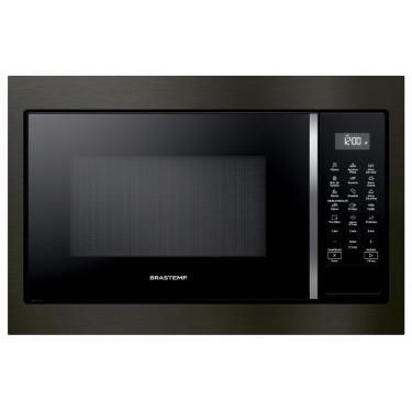 Imagem de Micro-ondas de Embutir Brastemp BM146AP 32L 1400W 18 Receitas Pré-programadas Menu Descongelar Função Tira Odor Black