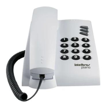 Imagem de Telefone Pleno Cinza Ártico, Sinalização De Linha Pulso E Tom, Funções Flash, Redial, Mute