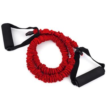 Imagem de Equipamento de ginástica Cinto elástico para ioga, corda de puxar, para casa para uso feminino de ginástica para uso masculino(Vermelho (15 libras))