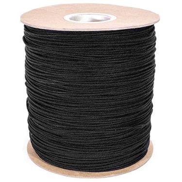 Imagem de Linha de Gravata de Algodão 1/8 polegada - Sem Vidro - Preto - Vários Comprimentos - Linha de Utilitário Multiuso - Trick Line - Poliéster Core - Projetos Teatras, Gerenciamento de Cabos, Decoração e Usos Comerciais, 1/8 Inch x 50 Feet