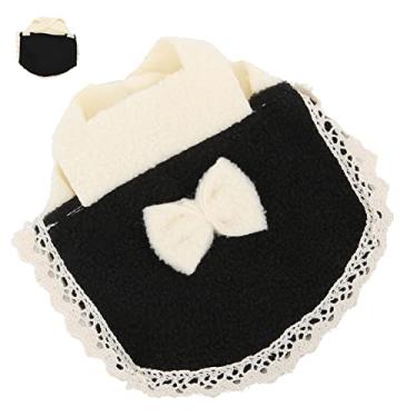 Imagem de 01 02 015 Capa de roupas para animais de estimação, fantasias de hamster fáceis de usar, bonita para pequenos animais de estimação para hamsters, ouriços, furão de coelho (preto, P)