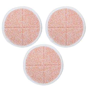 Imagem de Acessórios de cabeça de esfregão, pano de esfregão para esfregão economizador de mão-de-obra 3 PCS reutilizável para escritório para casa para chão(laranja)