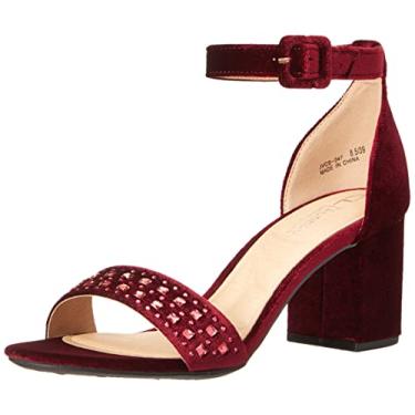 Imagem de CL by Chinese Laundry Sandália feminina de veludo Josilin, Vinho, 7