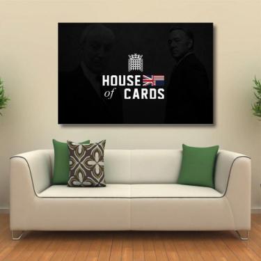 Imagem de Quadro House of Cards decorativo com Tela em Tecido 4