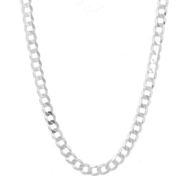 Imagem de Corrente Cordão Italiano Grumet 8mm 70cm Em Prata 925