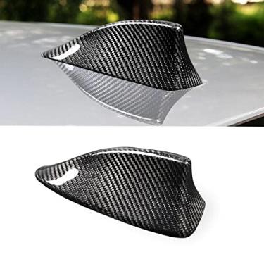 Imagem de FINMOKAL Capa De Antena De Barbatana De Tubarão Em Fibra De Carbono Real Adequada Para BMW 5 7 Series F10 F01 F18 F04 F02 Preto, Fibra De Carbono