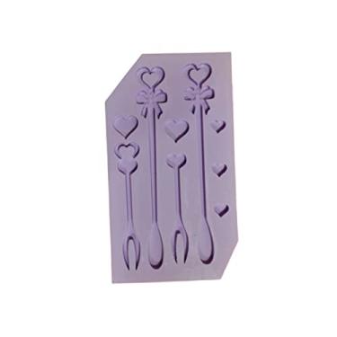 Imagem de Confeitaria dos Moldes, R245 Molde de silicone colher e garfinhos resina