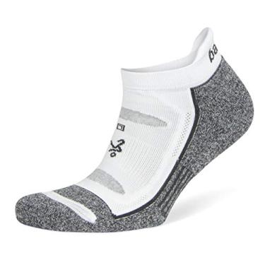 Imagem de Meias Balega Blister Resist invisíveis para homens e mulheres (1 par), White/Grey, Large