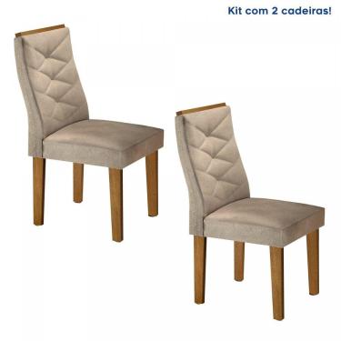 Imagem de Conjunto 2 Cadeiras para Sala de Jantar Germany Espresso Móveis Ypê