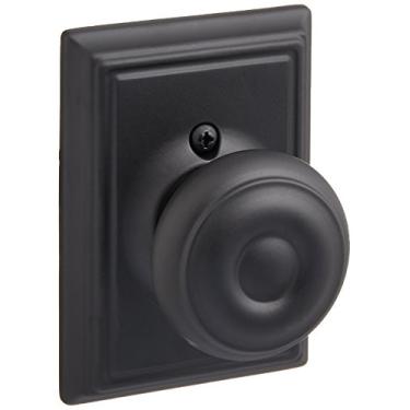 Imagem de Schlage Lock Company F94GEO622ADD Maçaneta georgiana com placa de tampa de fecho, preto fosco