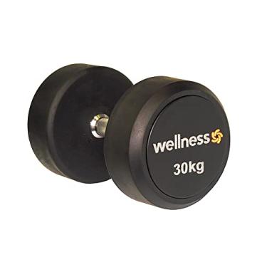 Imagem de Dumbell Emborrachado Deluxe 30kg Wellness - WK125