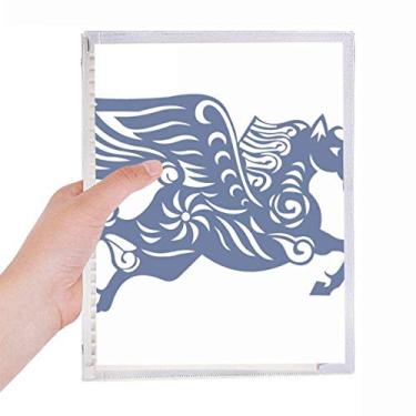 Imagem de Caderno diário diário de folhas soltas recarregável, ano de cavalo, animal do zodíaco da China