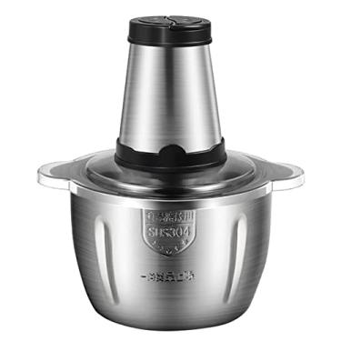 Imagem de NOVO Moedor de carne, processador elétrico de alimentos 300W liquidificador de carne de aço inoxidável Cortador de alimentos batedor elétrico, para carne-vegetais - frutas e nozes