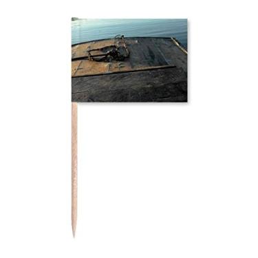 Imagem de Decoração de festa com estampa de palito de dente em dois lados para presente Art Deco