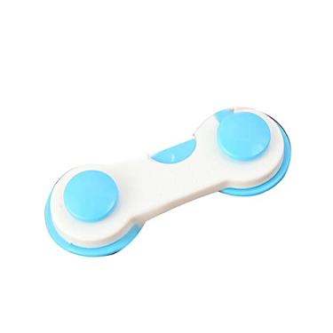 Imagem de 10 peças cadeados de armário à prova de bebês, travas de alça de segurança infantil, fechaduras à prova de crianças para portas de armário gavetas geladeira, trava de armário à prova de bebês