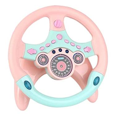 Imagem de Milageto Volante elétrico de simulação para crianças, controle de condução fingido para presentes de aniversário educativos de Natal, de