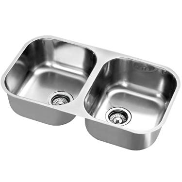 Imagem de Cuba Dupla Docol Spice 71x40 017018CH Inox Alto Brilho