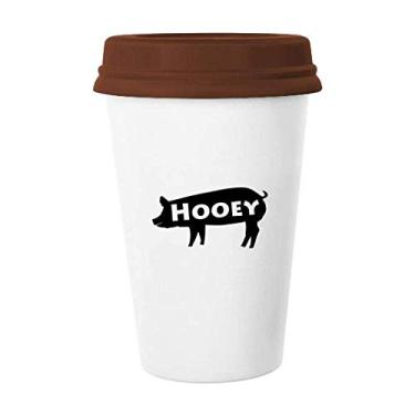 Imagem de Copo de cerâmica Croon Pecuck Pig Hooey Caneca de café Copo de cerâmica