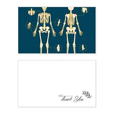 Imagem de Ilustração esqueleto humano esqueleto cartão de agradecimento aniversário aniversário lembrança casamento agradecimento