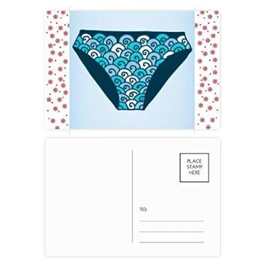 Imagem de Calção de banho azul com estampa de ilustração de Natal, Natal, celebração, cartão postal Blessing Mailing Card