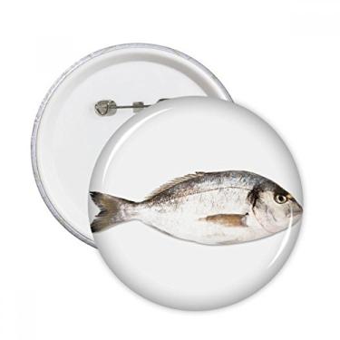 Imagem de Peixe oceano atividade alimento vermelho pino redondo distintivo decoração roupas presente 5 peças