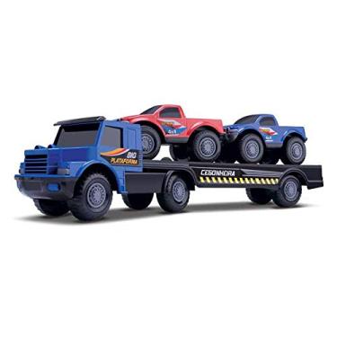 Imagem de CAMINHAO BIG PLATAFORMA C/PICKUP 071 / UN/SAMBA TOYS