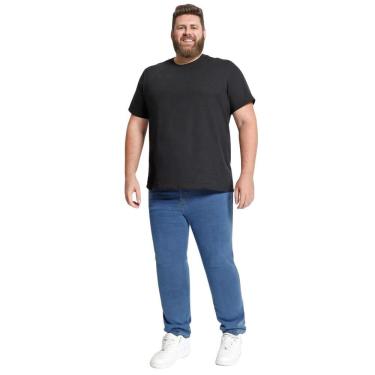 Imagem de Calça Jeans Reta Biotipo Masculina Slim Fit Plus Size