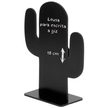 Imagem de Lousa Memo Blackboard recado decoração Cacto 18cm Cortiarte