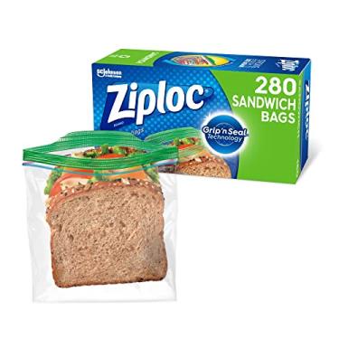 Imagem de Ziploc Sacos para sanduíche com nova tecnologia Grip 'n Seal (280 unidades)