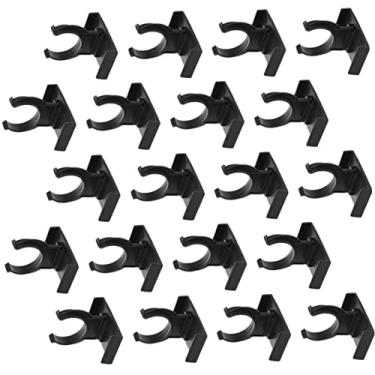 Imagem de LAPYAPPE 24 peças de fivela de pé de ajuste preto móveis armário preto armário plástico ajustável para niveladores de móveis pernas ajustáveis Pp grampo de plinto preto clipe de plinto