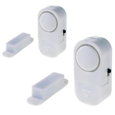 Imagem de KIT 2 pç Alarme Sensor Magnético Sobrepor Presença Porta Janela com Adesivo e Bateria MARAMASHOP