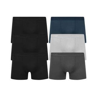 Imagem de Cueca Boxer Selene Modal Kit Com 6 Peças (EG)