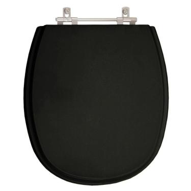 Imagem de Assento Sanitário Poliester Aspen Ebano (Preto) para vaso Deca