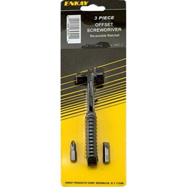 Imagem de Enkay 3653 Conjunto de chaves de fenda de catraca deslocamento, embalado, 3 peças