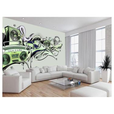 Imagem de Papel De Parede 3D Musica Toca Fita Retrô Tape 3,5M Mus52