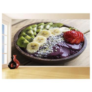 Imagem de Papel De Parede 3D Alimentos Açai Tigela Frutas 3,5M Al441