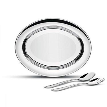 Imagem de Tramontina 64700210 Kit para Salada Aço Inox com 3 Peças, Prata
