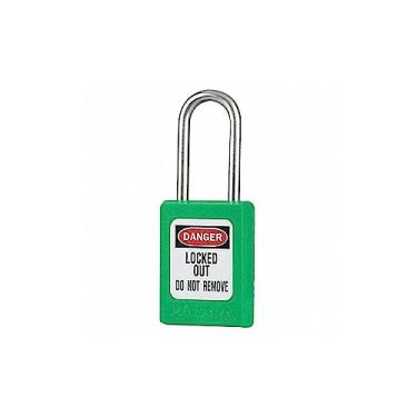 Imagem de MASTER LOCK Cadeado de bloqueio, KA, verde, 4,5 cm A, PK3