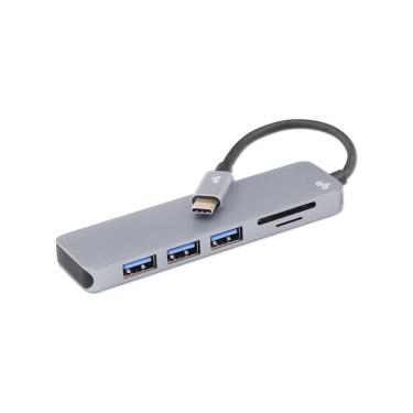 Imagem de Hub Usb-C 5 Em 1 Com 3 Usb 3.0 Leitor Sd/Micro Sd 5+ 018-7452
