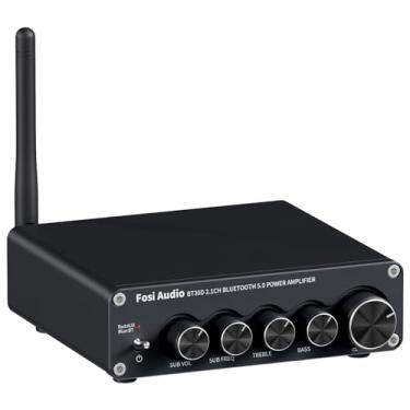Imagem de Fosi Audio BT30D Bluetooth 5.0 Amplificador Receptor de Áudio Estéreo 2.1 Canais Mini Hi-Fi Classe D Amp Integrado 50 Watt X2 + 100 Watt Para Alto-Falantes Passivos Domésticos Externos/Subwoofer