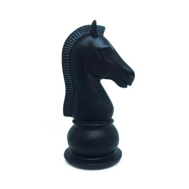 Imagem de Peça Decorativa de Xadrez Cavalo Cor Preta