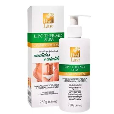 Imagem de Creme Corporal Redutor Medidas e Celulite Massagem modeladora e Drenagem Linfática Lipo Thermo Slim