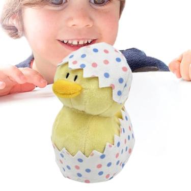 Imagem de Shakven Pequenos brinquedos de pelúcia para a Páscoa,Cesta de brinquedos de pelúcia para a Páscoa - Ovo de coelhinho recheado de pelúcia | Brinquedos de enchimento de cesta para lembrancinhas de