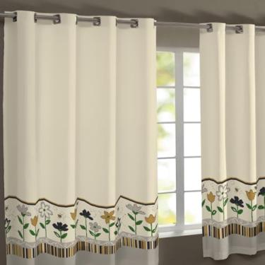 Imagem de Cortina de Cozinha Estampada Gorgurinho 3,00m x 1,50m Com Ilhós (Abelha)