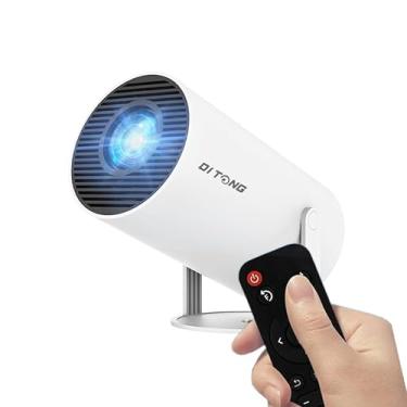 Imagem de DITONG HY300 Plus HD Projector portatil 4K 1280x720P Android 11 Wifi6 LED Video Home Theater Cinema Phone mini Proyector Movie EU Plug (HY300 PLUS)